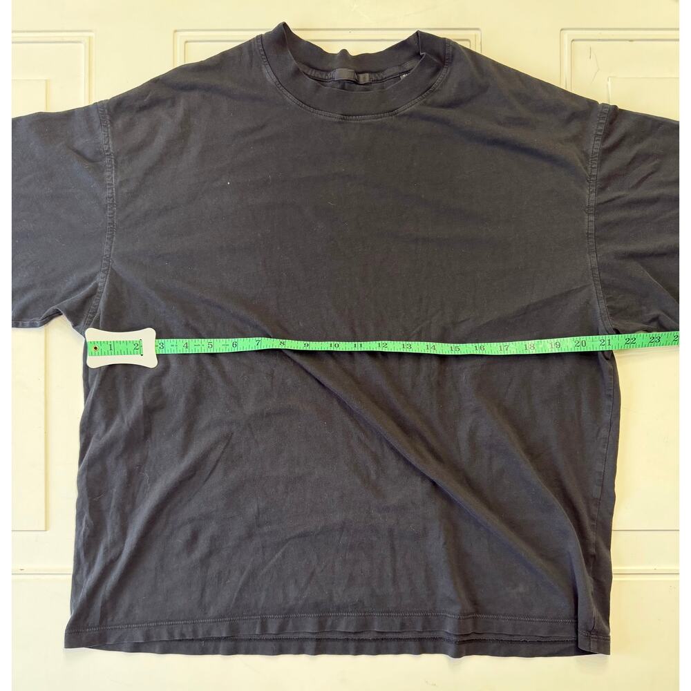 Anthony Thomas Melillo ATM Womens Sz XL Black Cotton Cropped Tee T Shirt - Picture 6 of 8
